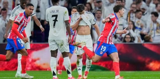 Real Madrid Kalahkan Atletico Madrid 2-1 di Leg Pertama 16 Besar Liga Champions 2024/2025