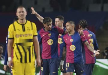 Barcelona Bungkam Borussia Dortmund di Leg Pertama Perempat Final Liga Champions