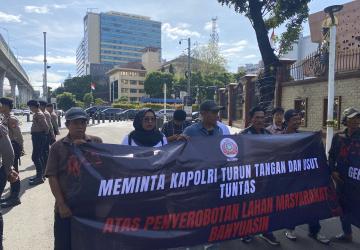 GKJI Sumsel Gelar Aksi di Mabes Polri, Desak Pengusutan Dugaan Penyerobotan Lahan di Banyuasin