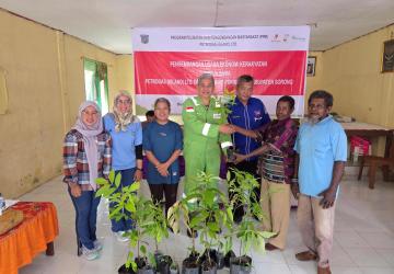 SKK Migas – Petrogas (Island) Ltd. Perkuat Ekonomi Masyarakat Melalui Pelatihan dan Penyediaan Alat Dukung