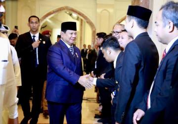WNI di Qatar Sambut Kedatangan Presiden Prabowo