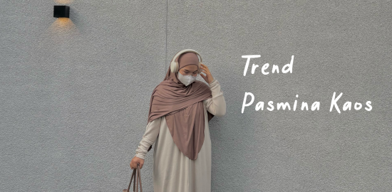 Trend Pasmina Kaos, Solusi Sat Set Bagi Pengguna Hijab