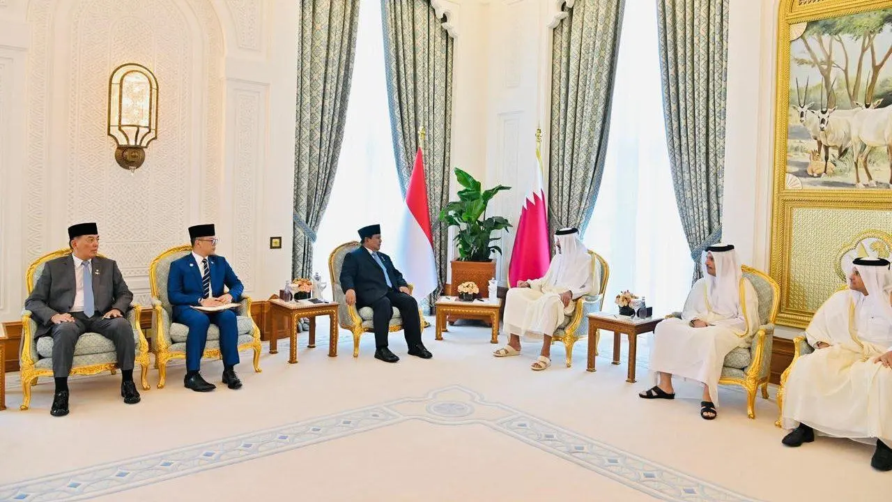 Presiden Prabowo dan Emir Qatar Saksikan Penandatanganan MoU Dialog Strategis RI–Qatar