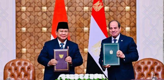 Presiden Prabowo dan Presiden El-Sisi Sahkan Pernyataan Bersama Kemitraan Strategis Indonesia–Mesir