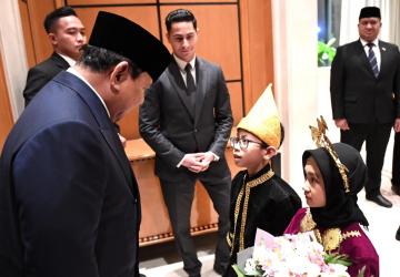 Presiden Prabowo Disambut Hangat Diaspora Indonesia di Kairo