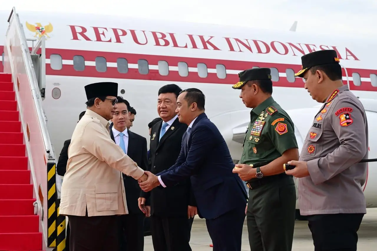 Presiden Prabowo Tiba di Tanah Air Usai Lawatan ke Kawasan Timur Tengah dan Turki