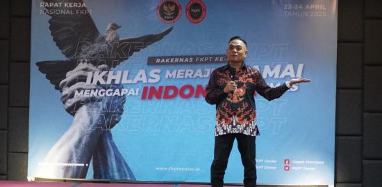 Rapat Kerja Nasional FKPT XII Tahun Anggaran 2025 Mengusung Tema "Ikhlas Merajut Damai, Menggapai Indonesia Emas"