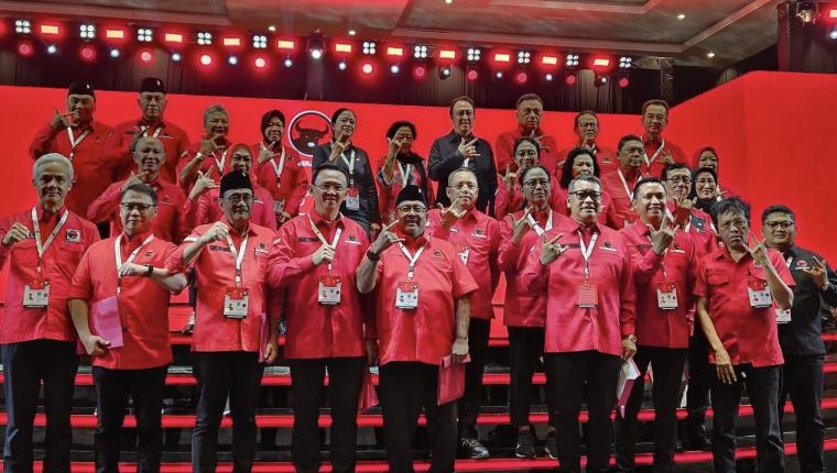 Kongres Ke-6 PDIP Resmi Ditutup, Megawati Umumkan Susunan DPP Baru