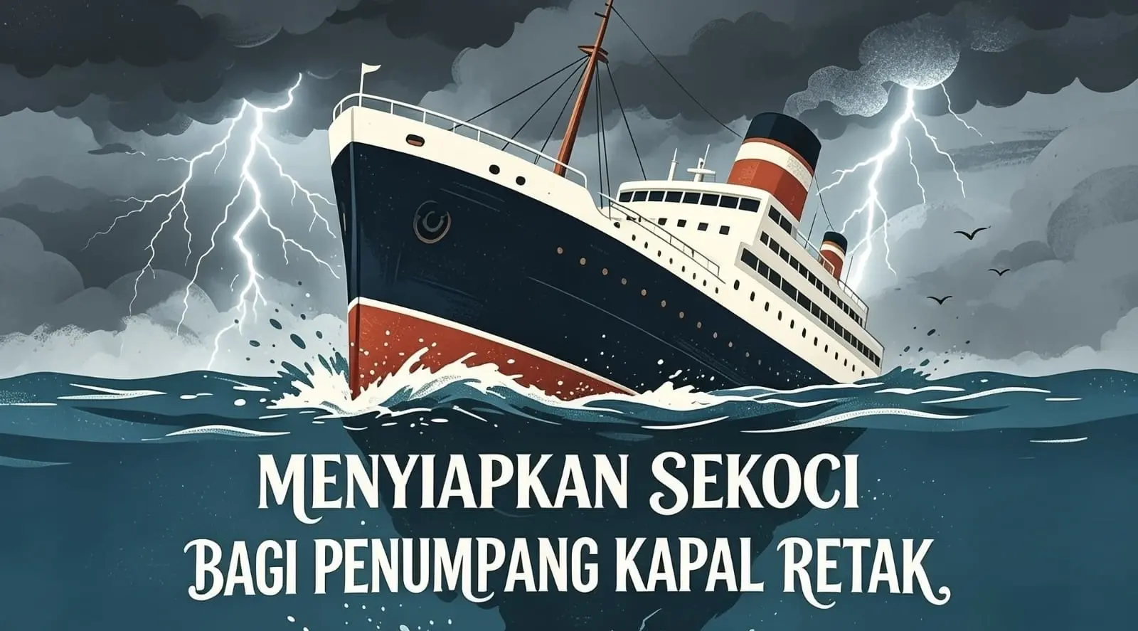 Menyiapkan Sekoci bagi Penumpang Kapal Retak