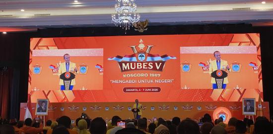 Ketua Umum Partai Golkar Bahlil Lahadalia Buka Musyawarah Besar V Kosgoro 1957
