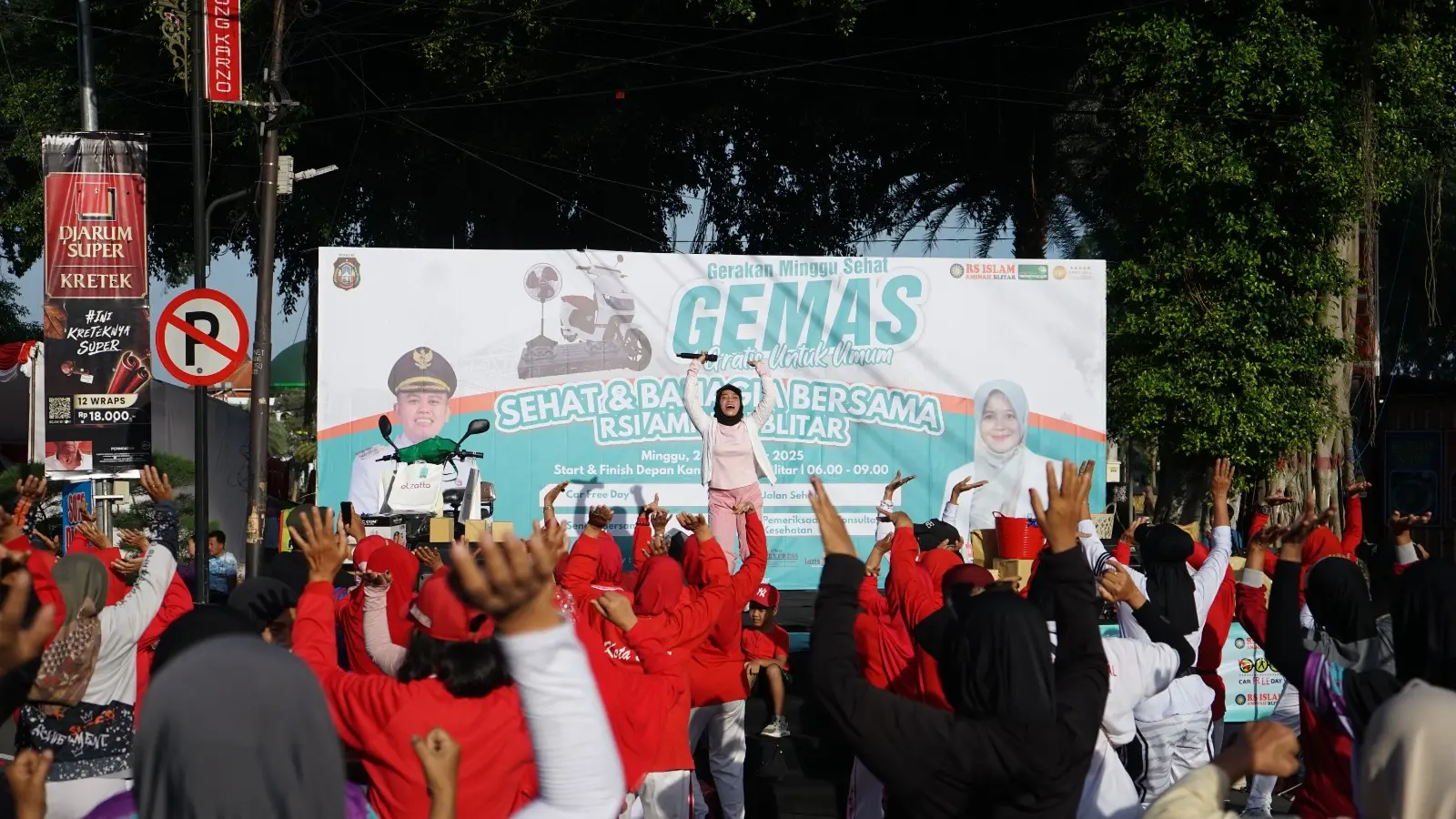 Walikota Blitar dan RSI Aminah Sukses Gelar CFD Massal: Sinergi Sehat dengan Layanan Spesialis Gratis