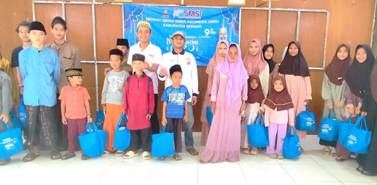 SMSI Kabupaten Serang Berbagi Kebahagiaan, Santuni Anak Yatim di Kramatwatu