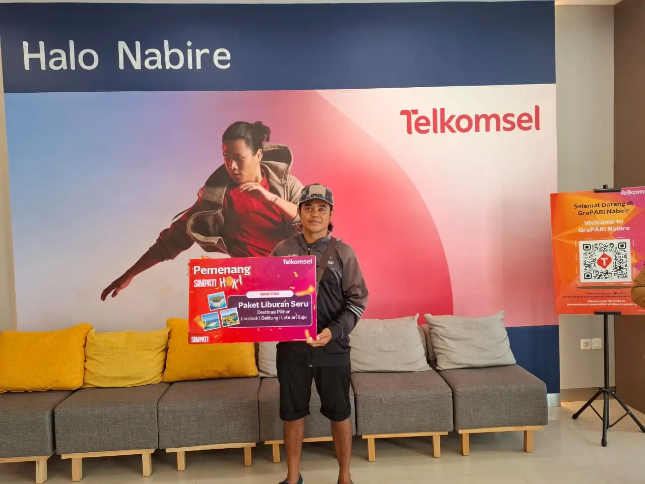 Berlangganan SIMPATI, Sangkala dari Nabire Dapat Hadiah Liburan