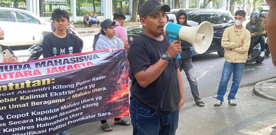 Aliansi Pemuda Maluku Utara di Jakarta Gelar Aksi Jilid II di Kantor DPP Demokrat