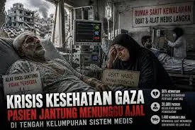 Krisis Kesehatan di Gaza Kian Memburuk, Ribuan Pasien Terancam Akibat Kekurangan Obat