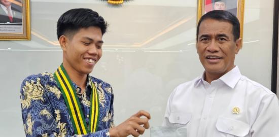 Unjuk Hasil ke Mentan, Kabid Wahyu Pamerkan Kopi Hilirisasi Karya Pelajar