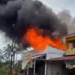 Kebakaran Ruko di Jombang Cilegon, Tiga Unit Damkar Dikerahkan