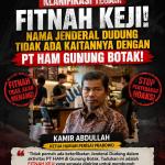 Ketua Harian Perisai Prabowo: Nama Jenderal Dudung Tidak Ada Kaitannya Dengan PT. HAM di Gunung Botak