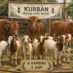 PB PII Gelar Pemotongan Hewan Kurban: 3 Ekor Sapi dan 6 Ekor Kambing
