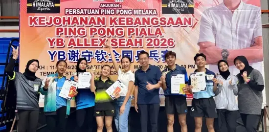 Indonesia Borong Dua Emas di Kejuaraan Tenis Meja Internasional Malaka