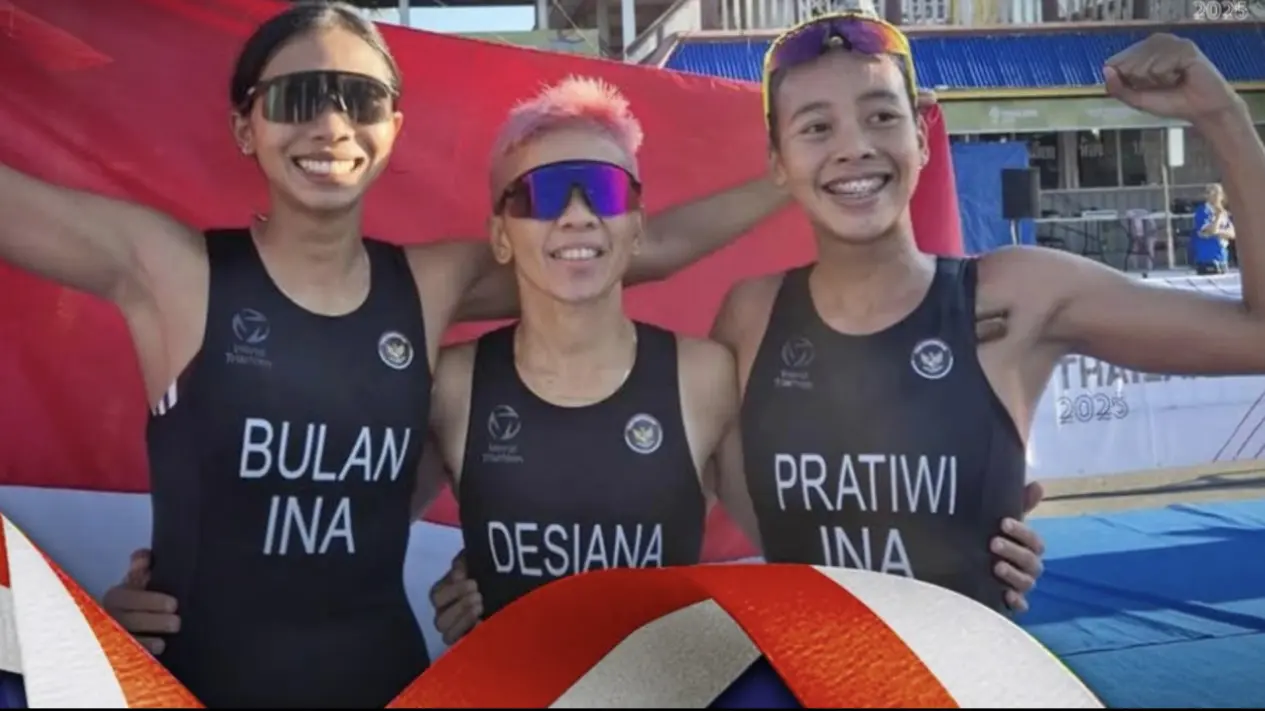 Indonesia Tambah Dua Medali Emas dari Triathlon di SEA Games Thailand 2025