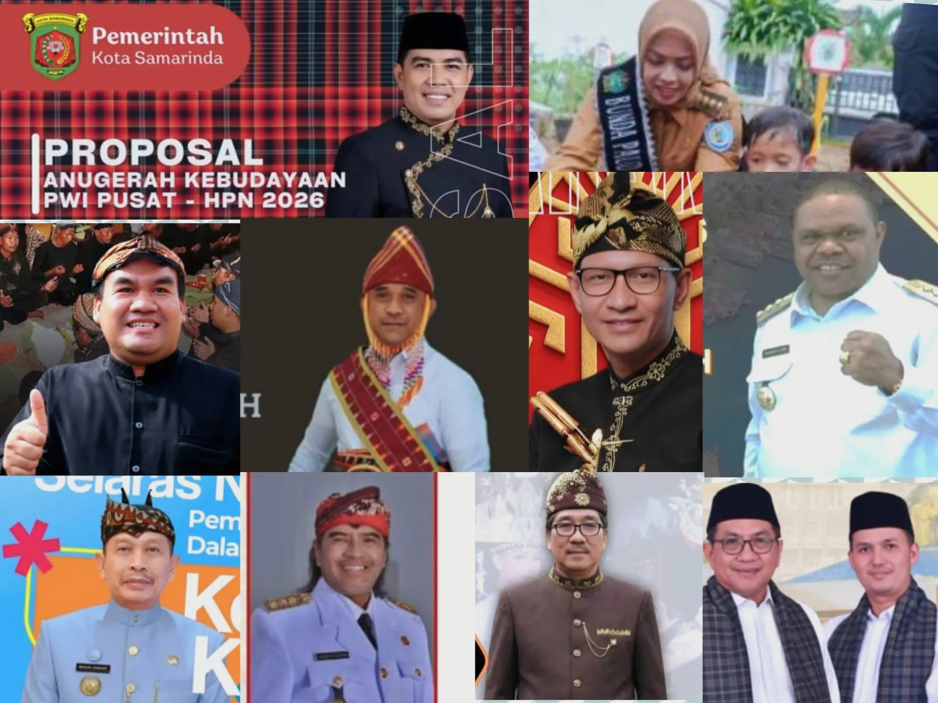 Sepuluh Kepala Daerah Siap Presentasi Anugerah Kebudayaan PWI Pusat 2026