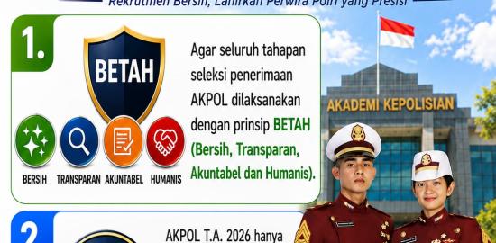Polri pastikan tidak ada kuota khusus pada Penerimaan Taruna Akpol T.A 2026