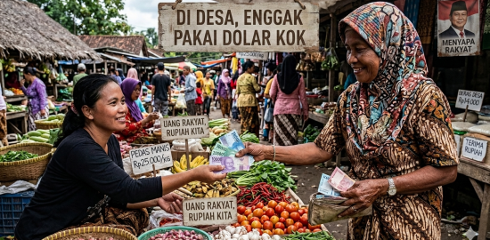 Sesat Pikir Presiden tentang Orang Desa Tidak Pakai Dolar