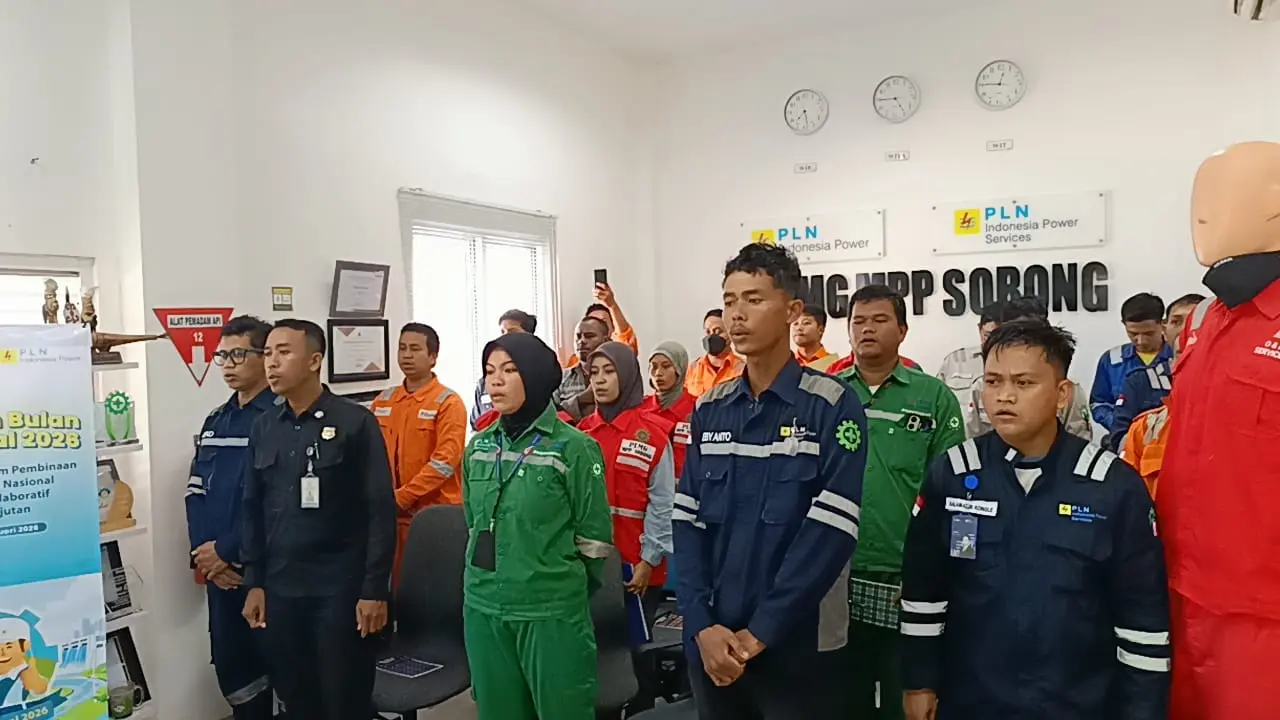 Bulan K3 Nasional; Karyawan PLTMG Sorong Ikuti Pelatihan Keselamatan Kerja