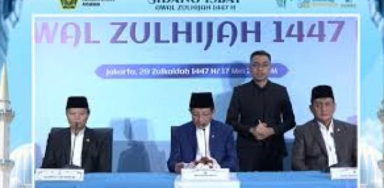Pemerintah Tetapkan Idul Adha 1447 H Jatuh pada 27 Mei 2026