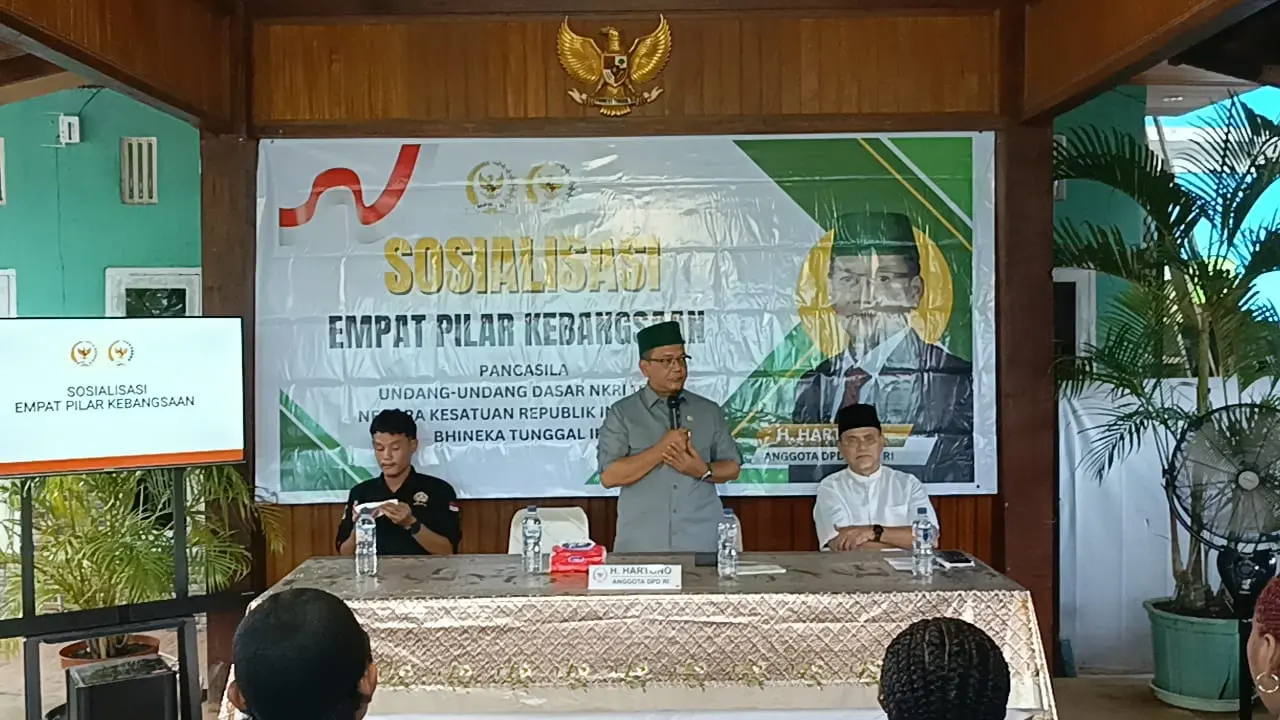 Karang Taruna HBM Raya Mengikuti Sosialisasi 4 Pilar Kebangsaan yang Digelar Anggota MPR RI - H. Hartono