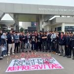 Tuntut Keadilan Untuk Arianto, BEM UMT Gelar Aksi Depan Polres Metro Tangerang Kota