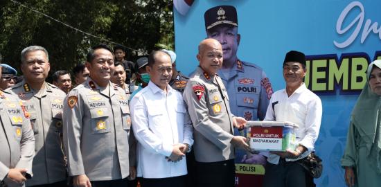 Kapolda Banten Resmikan Groundbreaking Jembatan Merah Putih Presisi di Serang