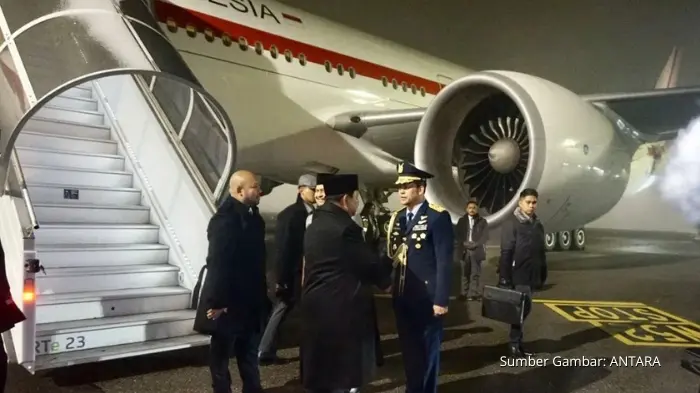 Presiden Prabowo Tiba di Zurich, Siap Hadiri WEF Davos 2026