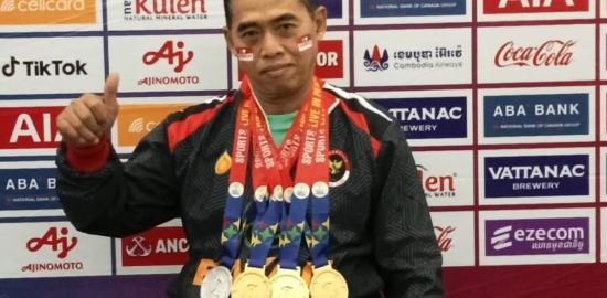 Tatok Hardiyanto Tetap Bidik Prestasi di ASEAN Para Games 2025 Meski Berusia 61 Tahun