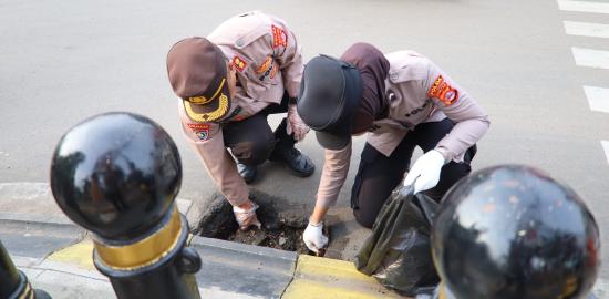 Polda Banten Gelar Gerakan ASRI, Wujudkan Lingkungan Aman dan Nyaman di Kota Serang