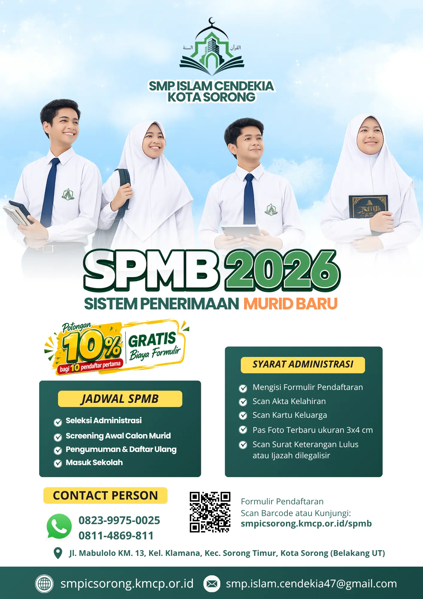 Iklan SMP IC Kota Sorong