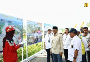 Menteri PU Tinjau Bendung Rentang untuk Perkuat Ketahanan Pangan