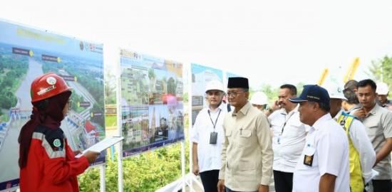 Menteri PU Tinjau Bendung Rentang untuk Perkuat Ketahanan Pangan