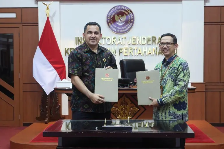 Itjen Kemhan dan BPKP Tandatangani Perjanjian Kerja Sama serta Gelar Pembekalan Reviu LK TA 2024