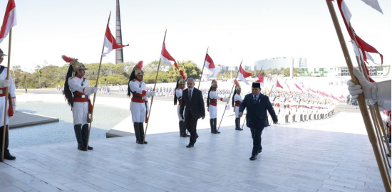 Presiden Prabowo Disambut Hangat dalam Upacara Kenegaraan di Istana Planalto, Brasilia