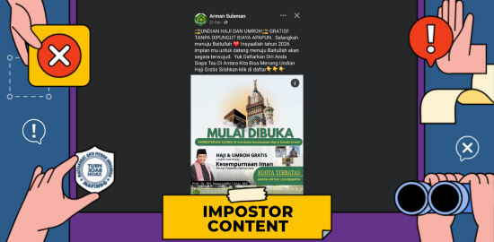 [PENIPUAN] Tautan "Undian Haji dan Umrah Gratis Kemenag 2026"