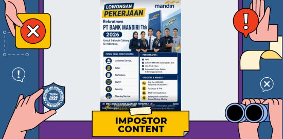 [PENIPUAN] Lowongan Kerja Bank Mandiri