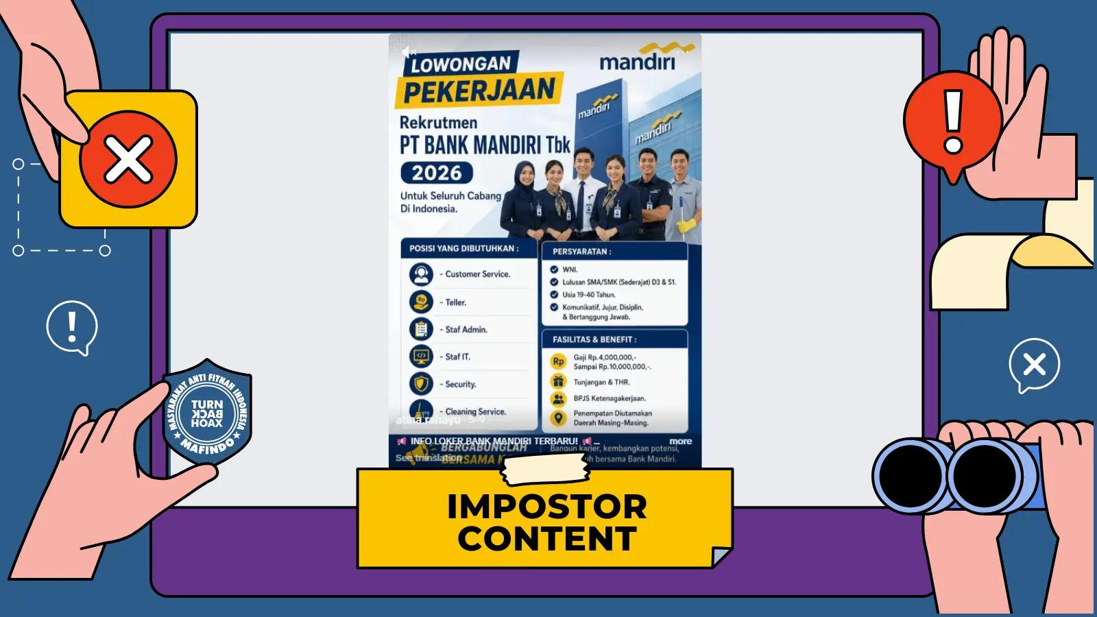 [PENIPUAN] Lowongan Kerja Bank Mandiri
