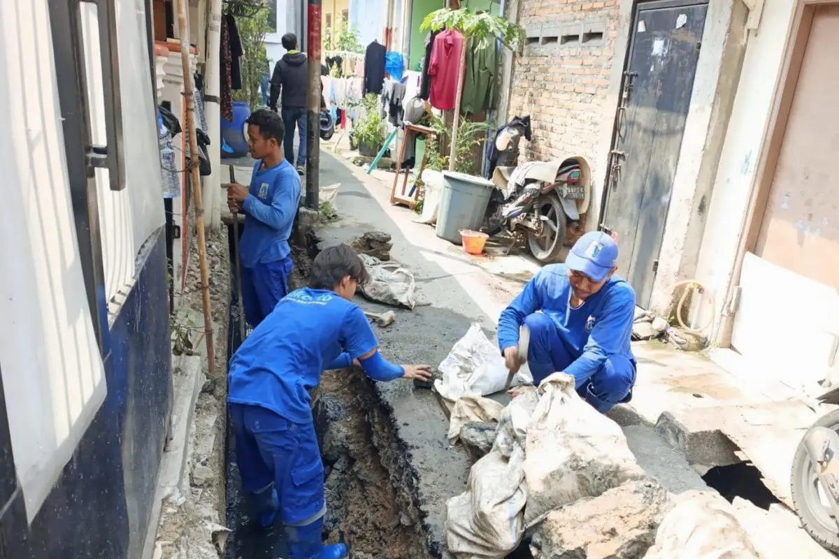 Normalisasi Saluran di Paseban Timur Selesai Akhir Juni