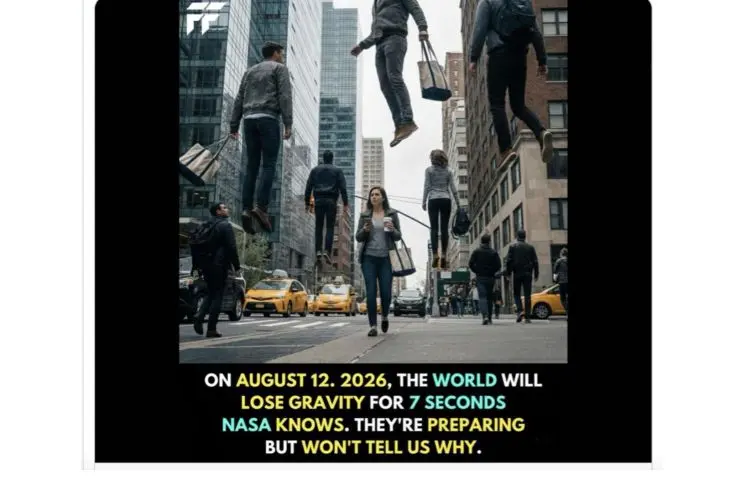 [SALAH] Hoaks! Bumi kehilangan gravitasi selama 7 detik pada 12 Agustus 2026