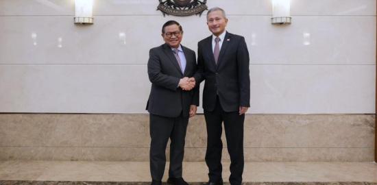 Bertemu Menteri Singapura, Pramono Perkuat Kemitraan Jakarta