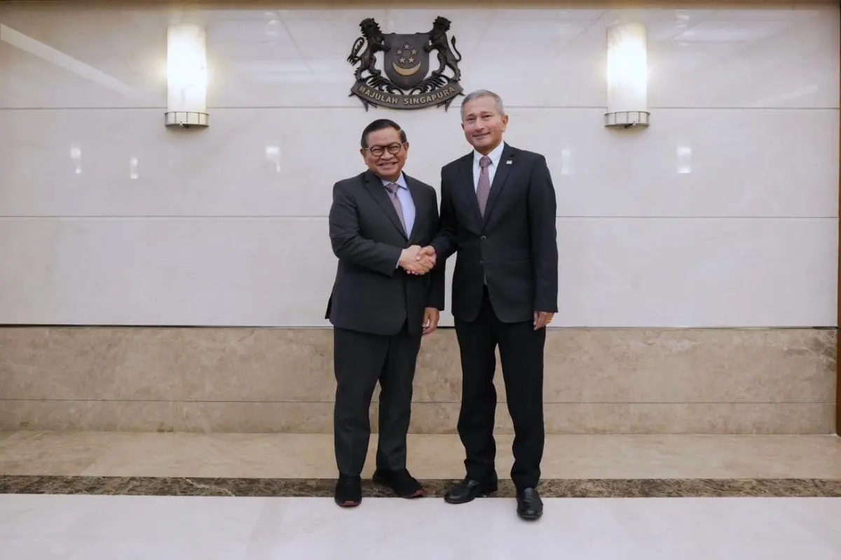 Bertemu Menteri Singapura, Pramono Perkuat Kemitraan Jakarta