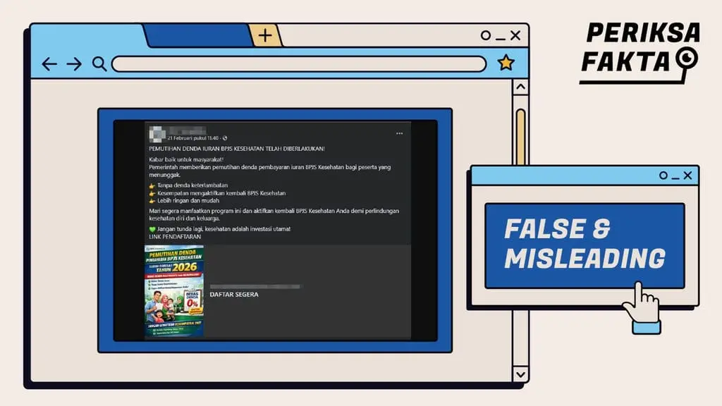 [SALAH] Hoaks Tautan Pemutihan Denda BPJS Kesehatan 2026