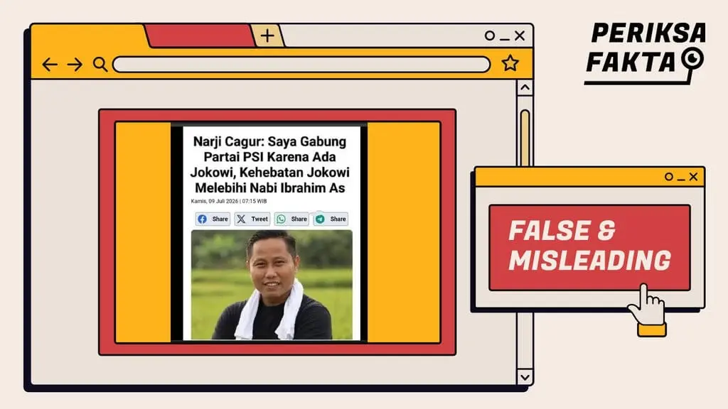 [SALAH] Salah, Artikel Narji Puji Jokowi Lebih Hebat dari Nabi Ibrahim